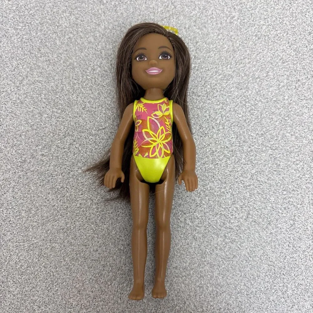 Lot 3 Barbie Beach Club Chelsea Friends Dolls Swimsuits, Camper, Mermaid, Floral